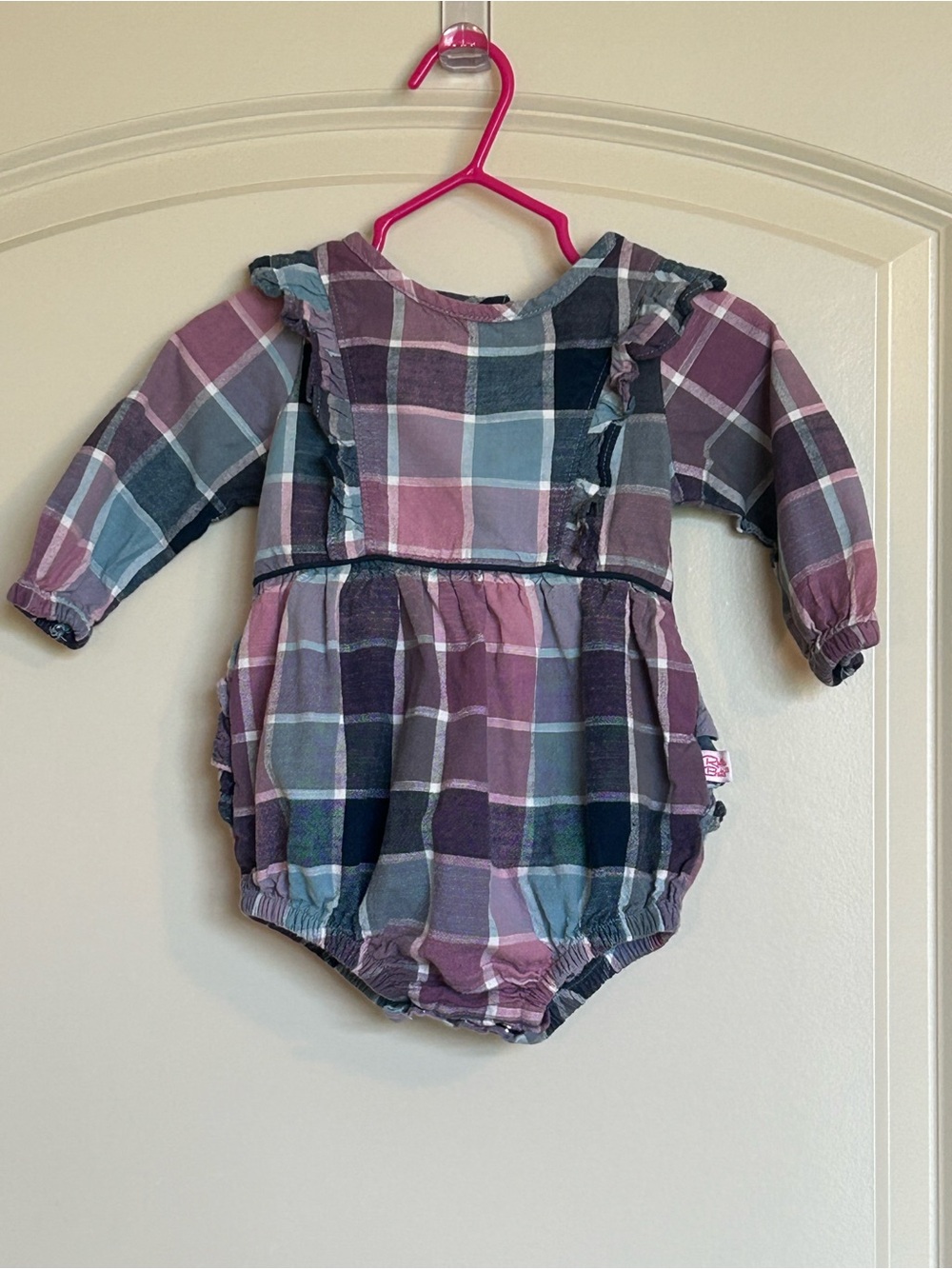 6-12M Ruffle Butts Plaid Bubble